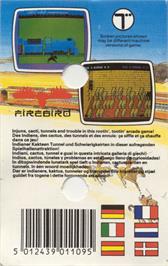 Box back cover for Train Robbers on the Commodore 64.
