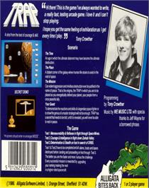 Box back cover for Trap (Courbois Software) on the Commodore 64.