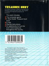 Box back cover for Treasure Hunt on the Commodore 64.