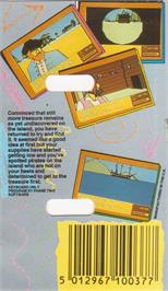 Box back cover for Treasure Island (River Software) on the Commodore 64.