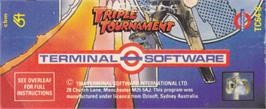 Box back cover for Triple Tournament on the Commodore 64.