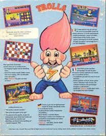 Box back cover for Trolls on the Commodore 64.