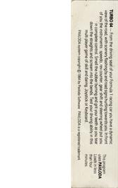 Box back cover for Turbo 64 on the Commodore 64.