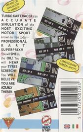 Box back cover for Turbo Kart Racer on the Commodore 64.