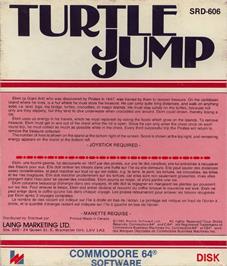 Box back cover for Turtle Jump on the Commodore 64.