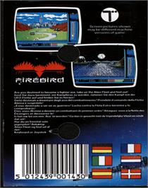 Box back cover for Ufo on the Commodore 64.