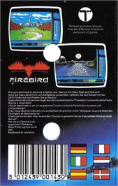 Box back cover for Ufo on the Commodore 64.