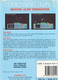 Box back cover for Viper Patrol on the Commodore 64.