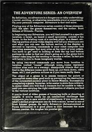 Box back cover for Voodoo Castle on the Commodore 64.