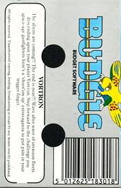 Box back cover for Vortron on the Commodore 64.