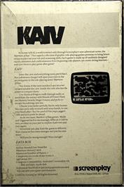 Box back cover for Warriors of Ras Volume II: Kaiv on the Commodore 64.
