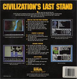 Box back cover for Wasteland on the Commodore 64.