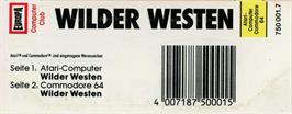Box back cover for Wilder Westen on the Commodore 64.
