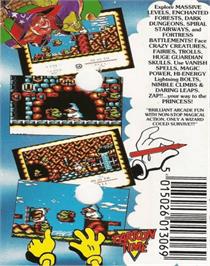Box back cover for Wizard Willy on the Commodore 64.