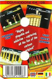 Box back cover for Wonder Boy on the Commodore 64.