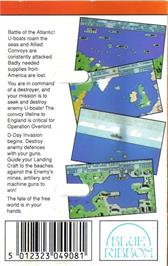 Box back cover for Wulfpack on the Commodore 64.