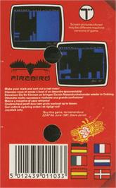 Box back cover for Zolyx on the Commodore 64.