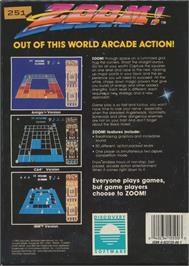 Box back cover for Zoom! on the Commodore 64.