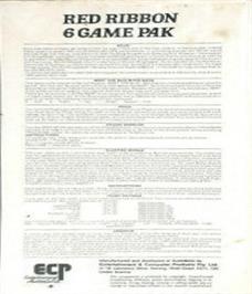 Box back cover for Zygon Warrior on the Commodore 64.