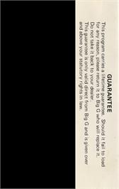 Box back cover for Zylogon on the Commodore 64.