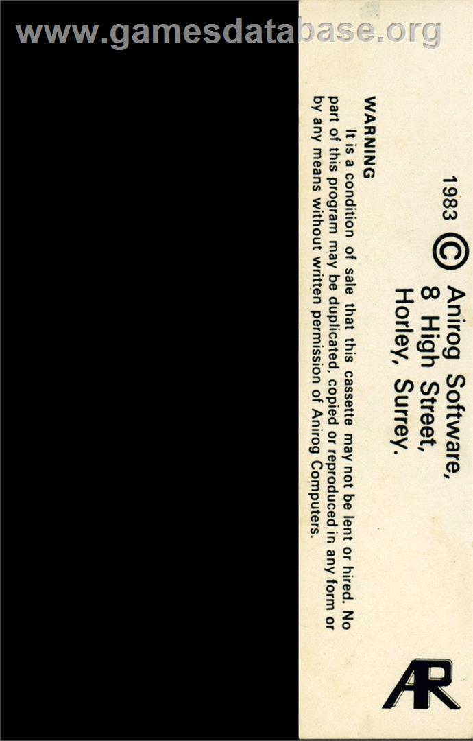 3d Time Trek - Commodore 64 - Artwork - Box Back