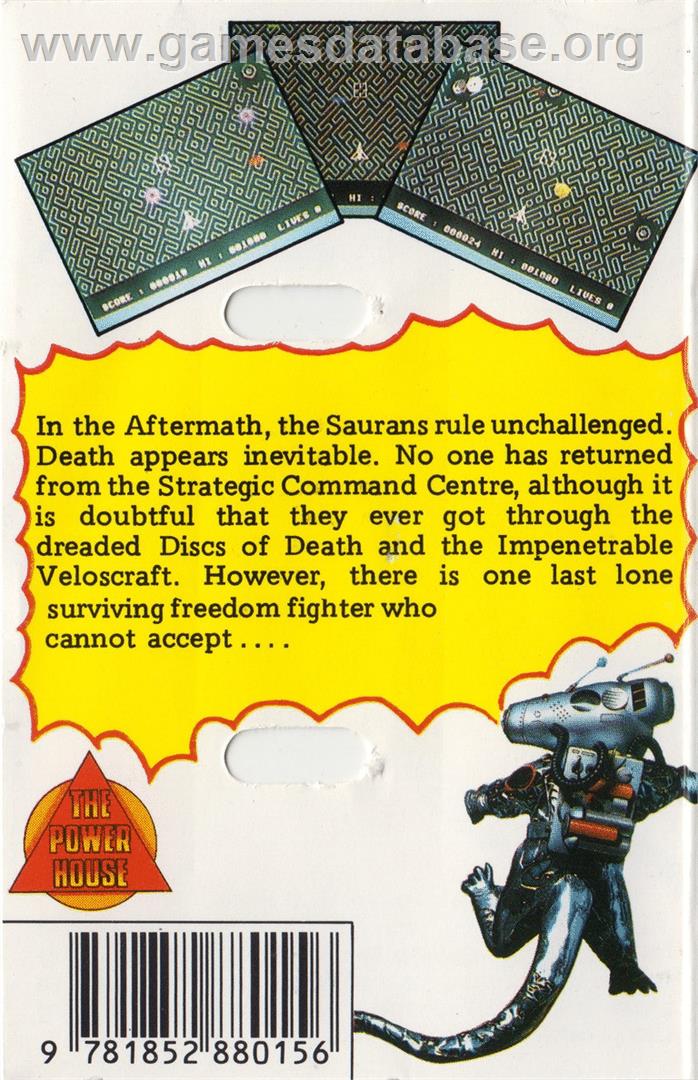 Aftermath (Alternative Software) - Commodore 64 - Artwork - Box Back