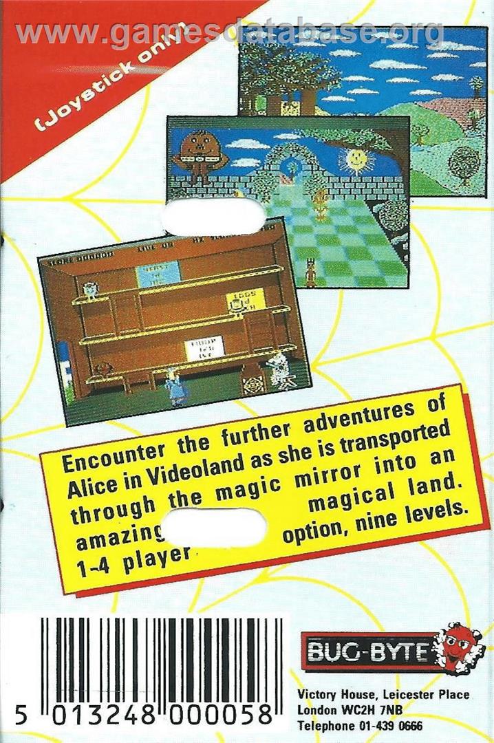 Alice in Videoland - The Further Adventures - Commodore 64 - Artwork - Box Back
