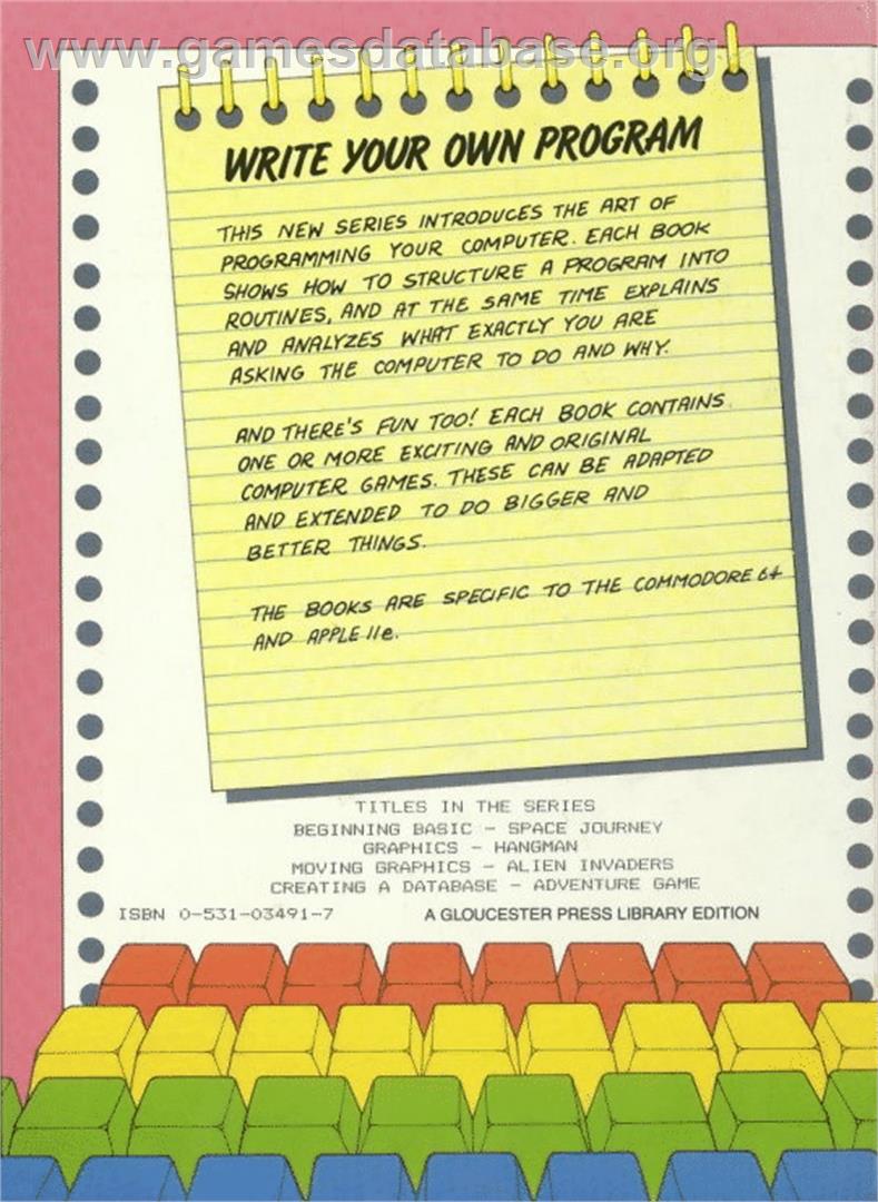 Alien Invaders - Commodore 64 - Artwork - Box Back