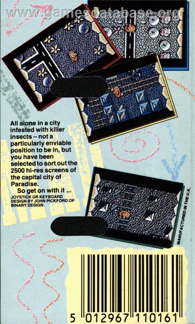 Amaurote - Commodore 64 - Artwork - Box Back