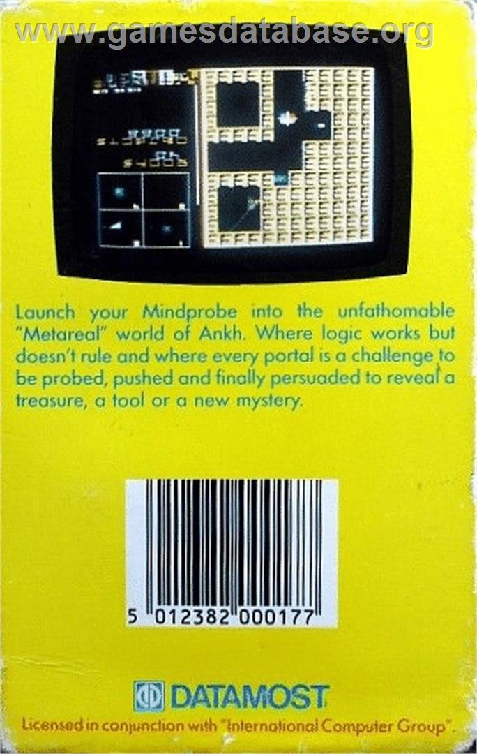 Ankh - Commodore 64 - Artwork - Box Back