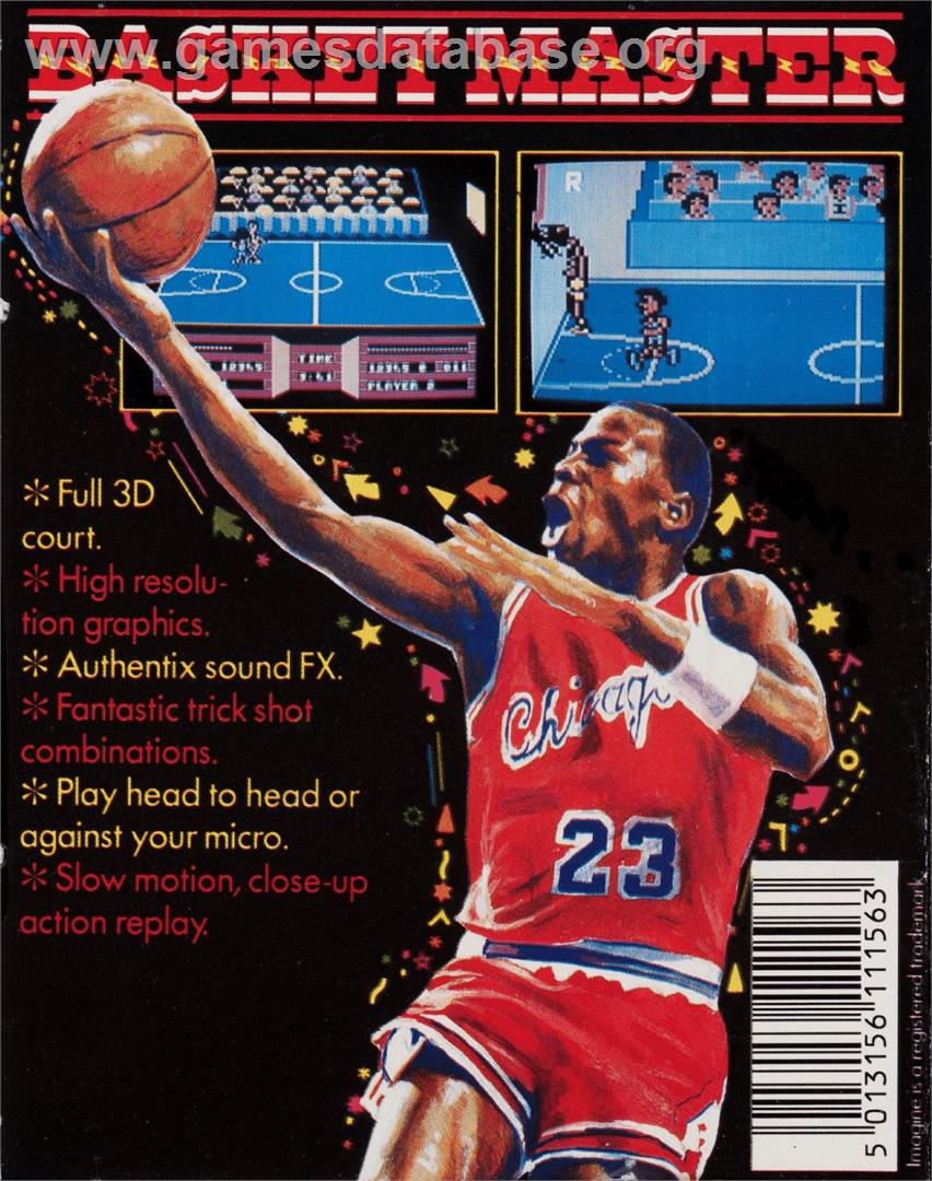 Basket Master - Commodore 64 - Artwork - Box Back