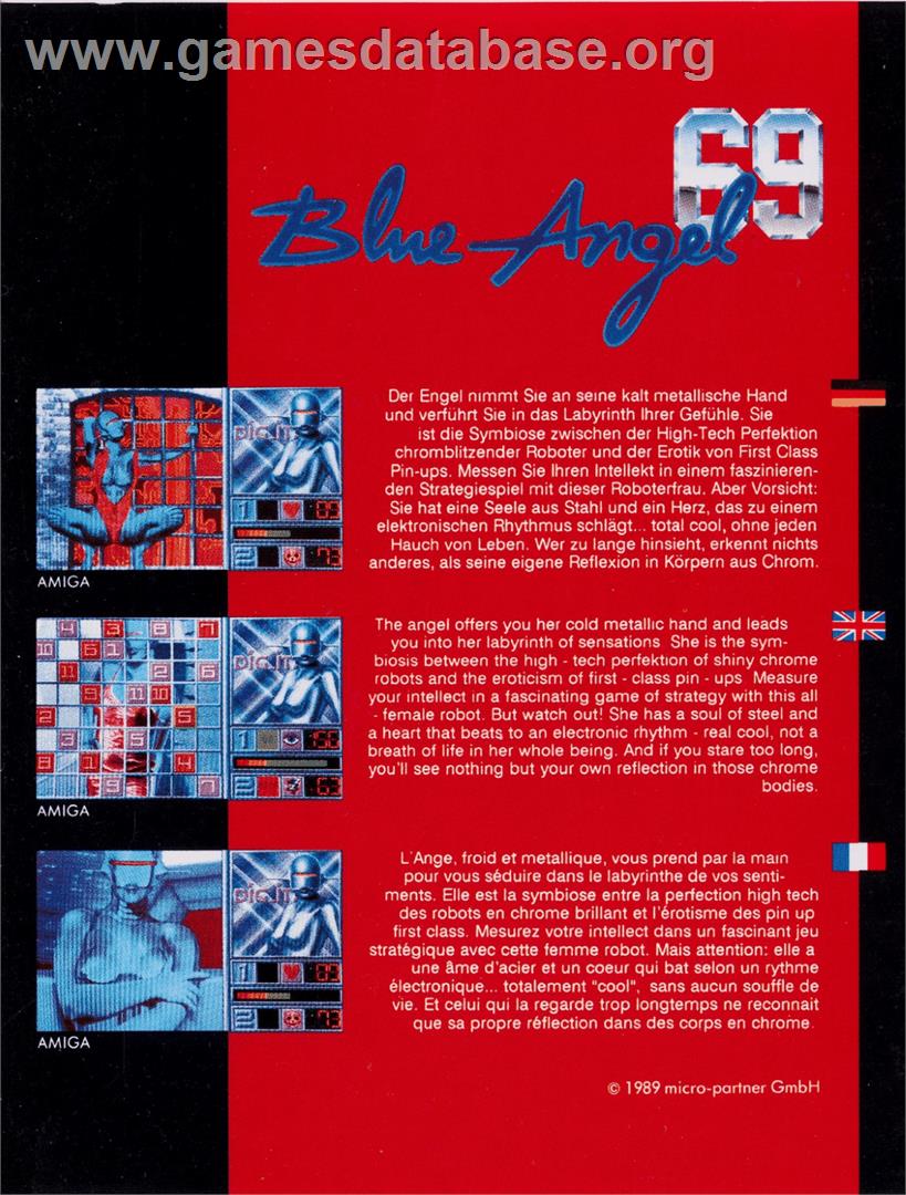 Blue Angel 69 - Commodore 64 - Artwork - Box Back