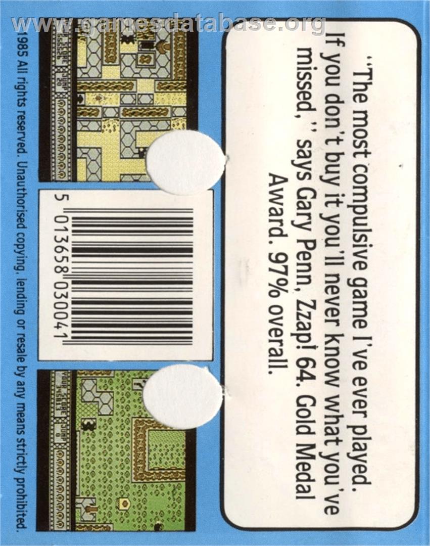 Bounder - Commodore 64 - Artwork - Box Back