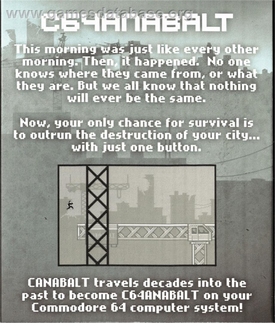 C64anabalt - Commodore 64 - Artwork - Box Back