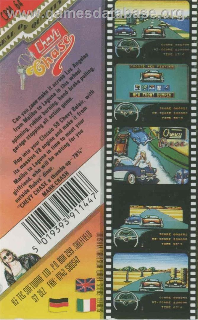 Chevy Chase - Commodore 64 - Artwork - Box Back