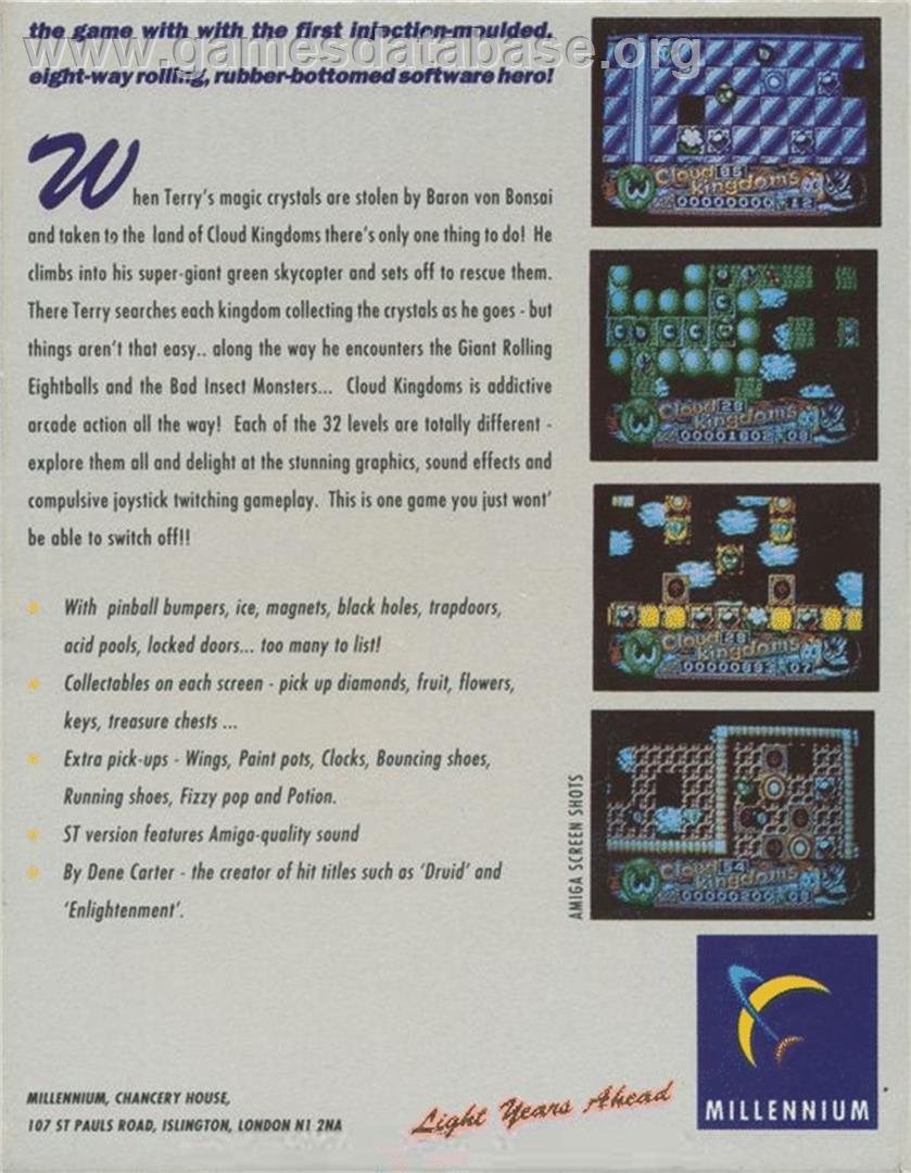 Cloud Kingdoms - Commodore 64 - Artwork - Box Back