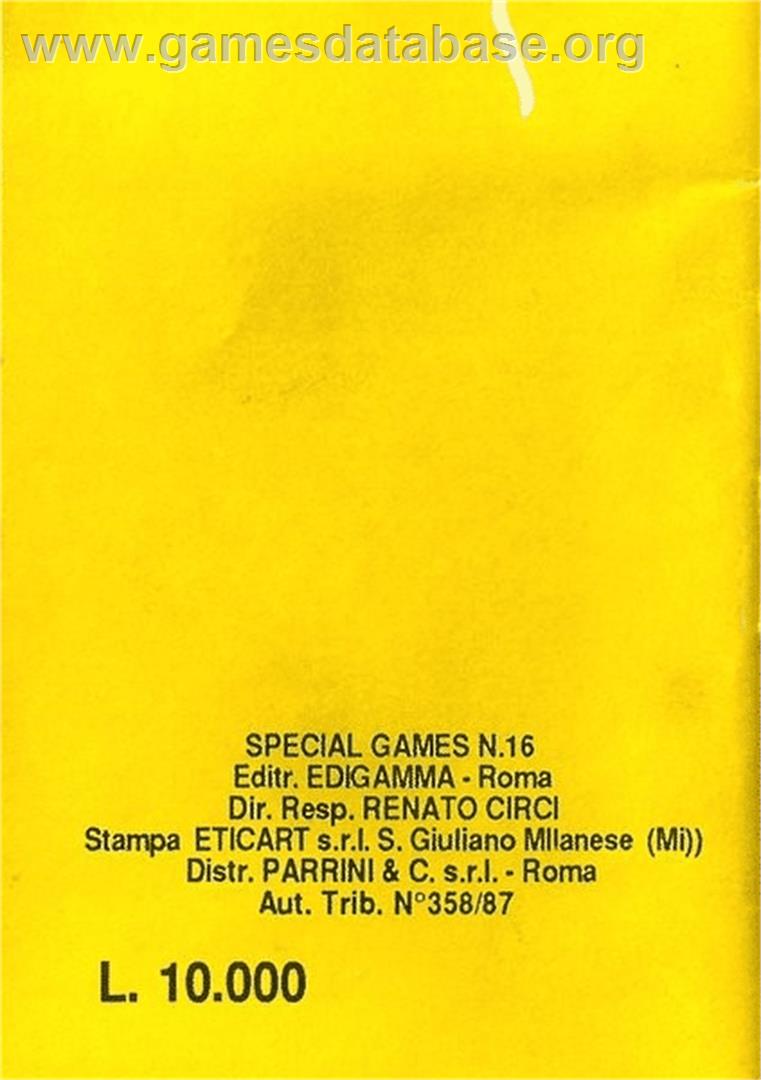 Commando Mission 88 - Commodore 64 - Artwork - Box Back