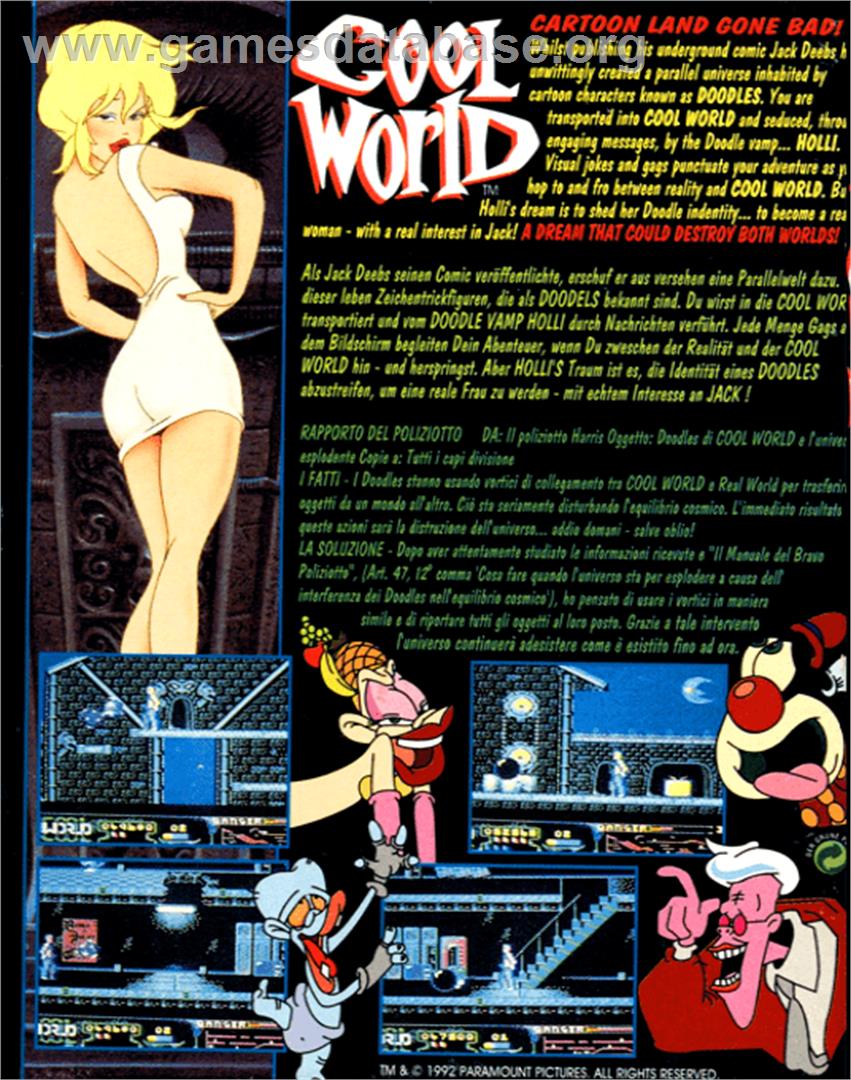 Cool World - Commodore 64 - Artwork - Box Back