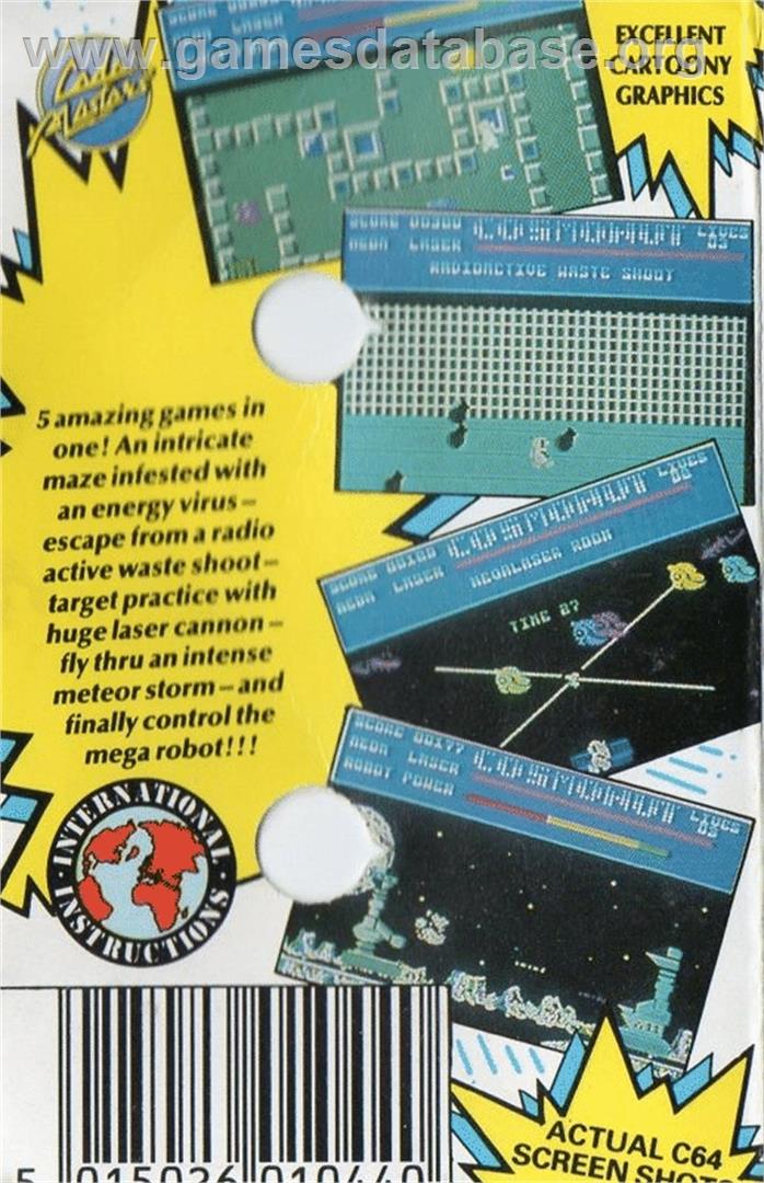 Cosmonut - Commodore 64 - Artwork - Box Back