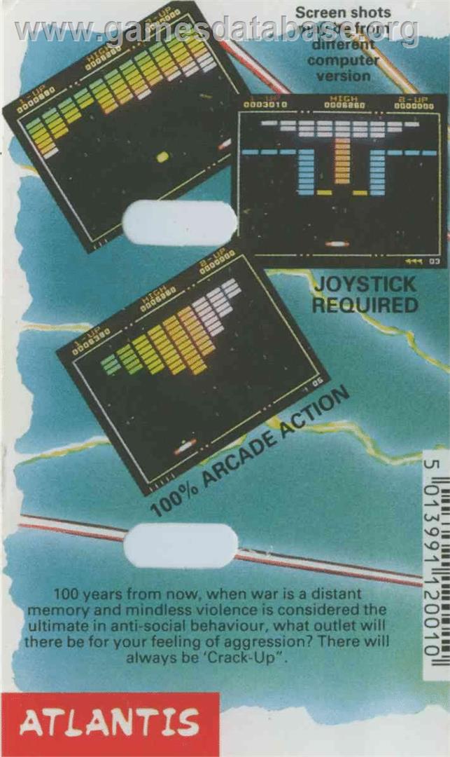 Crack-up - Commodore 64 - Artwork - Box Back