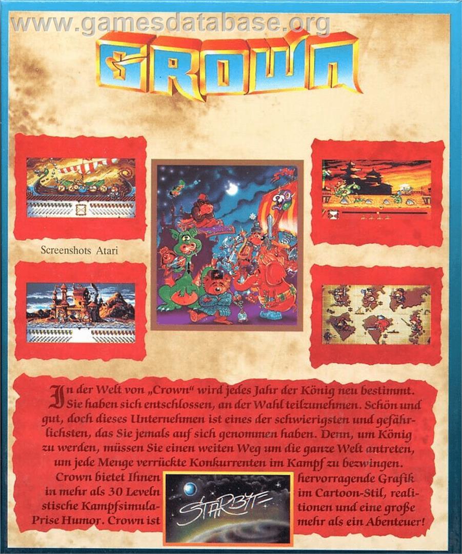 Crown - Commodore 64 - Artwork - Box Back