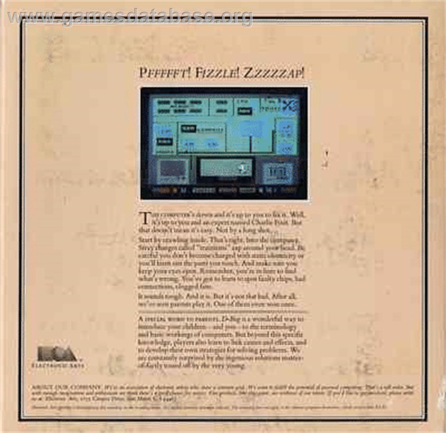 D-bug - Commodore 64 - Artwork - Box Back
