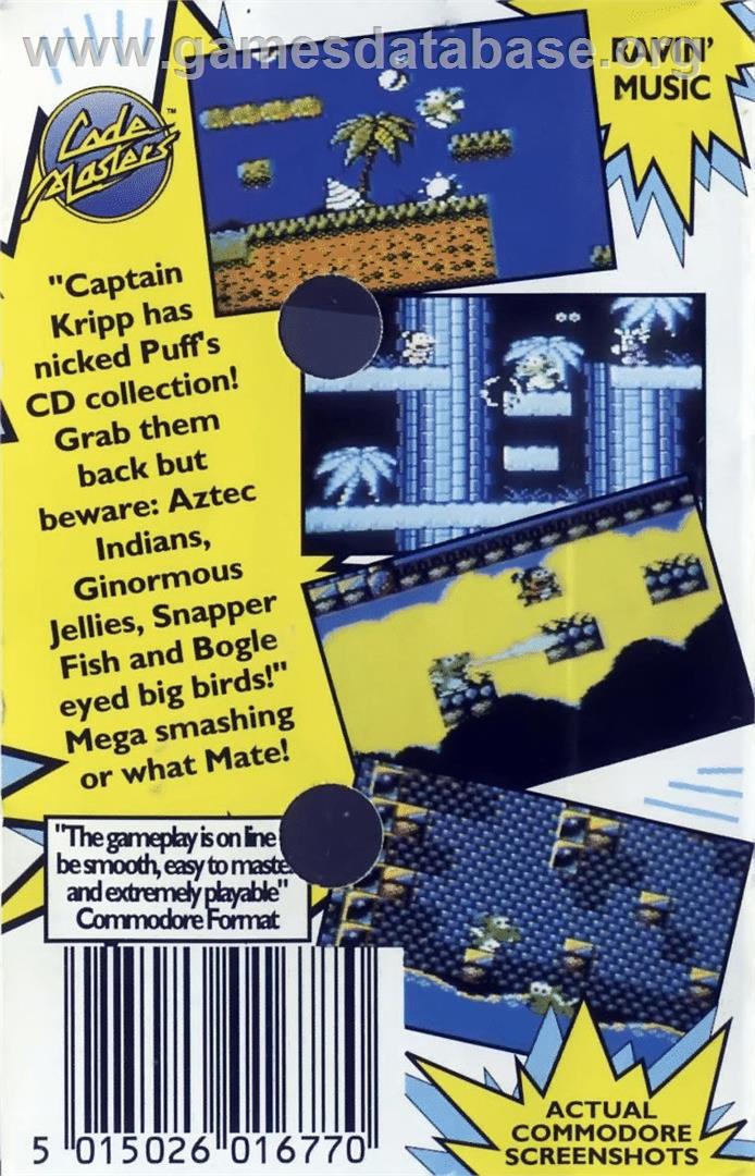 DJ Puff - Commodore 64 - Artwork - Box Back
