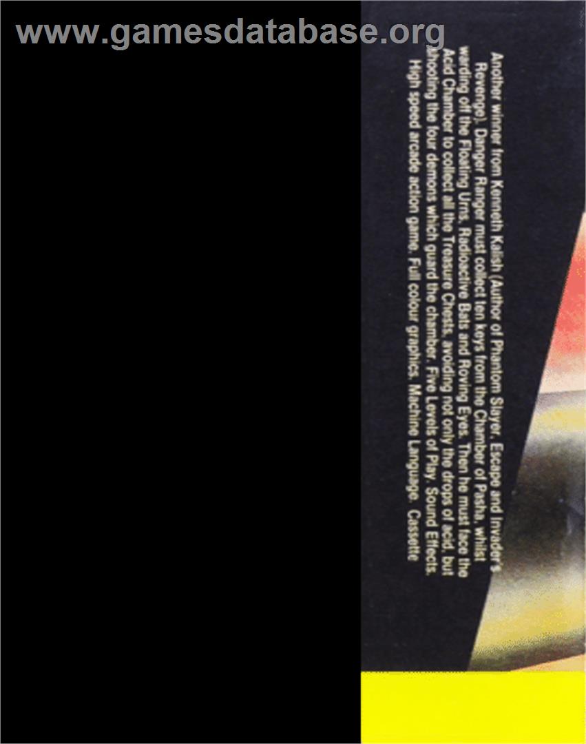 Danger Ranger - Commodore 64 - Artwork - Box Back
