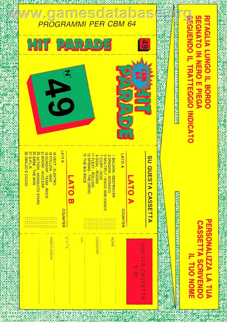 Deadline (Visualize) - Commodore 64 - Artwork - Box Back