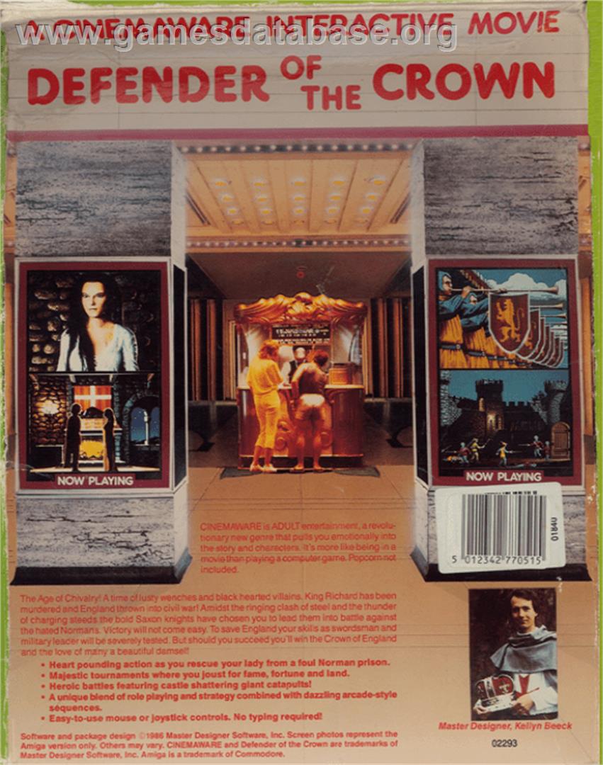 Defender of the Crown - Commodore 64 - Artwork - Box Back