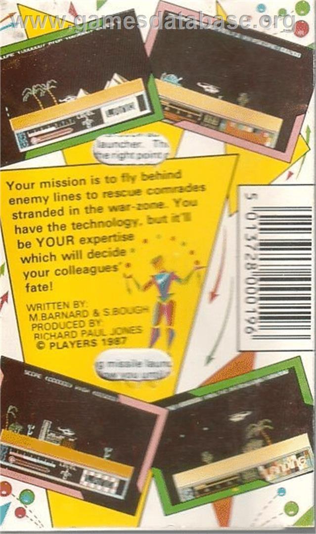 Desert Hawk - Commodore 64 - Artwork - Box Back