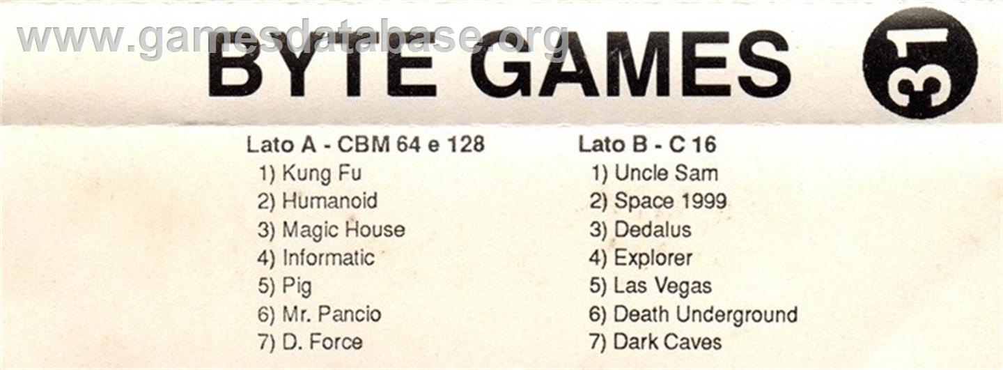 Dolphin Force - Commodore 64 - Artwork - Box Back