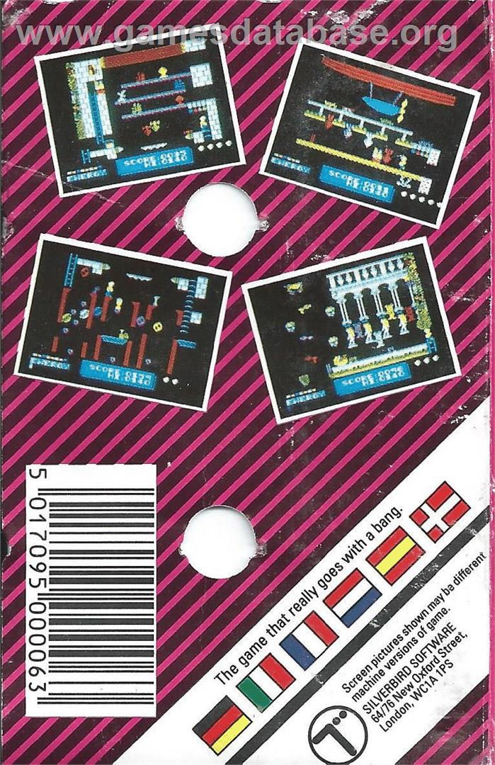 Dynamite Dan - Commodore 64 - Artwork - Box Back
