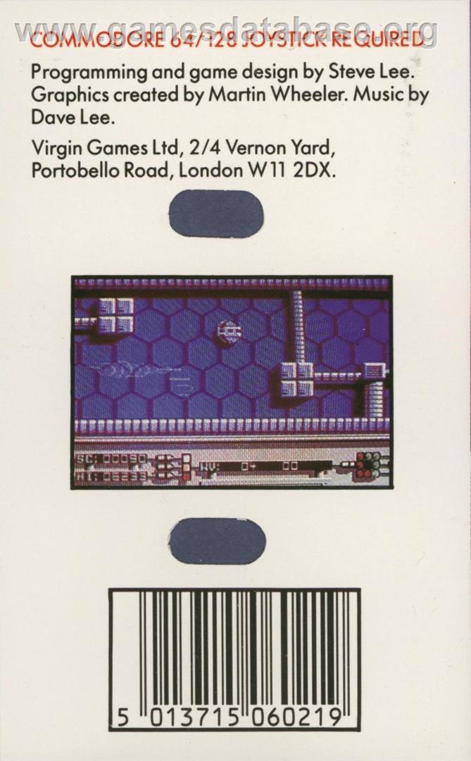 Erebus - Commodore 64 - Artwork - Box Back